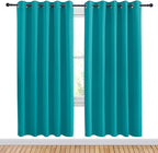 NICETOWN Peacock Teal Blackout Draperies Curtains - Image 2