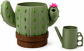 Self Watering Cactus Planter, Small Succulent Plant Pot Modern Indoor Planter for Desk, Home and Office Decor