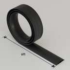 D-Line 6ft Floor Cord Cover, Cable Protector, Hide Extension Cords, Protect Cords, Prevent Cable Trips, Heavy Duty Cord Hider - Cable Cavity = 0.63" (W) x 0.31" (H) - Black