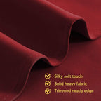 NICETOWN Christmas Burgundy Bedroom Curtains Blackout Draperies, Home - Image 5