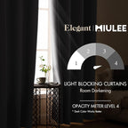 MIULEE Blackout Curtains for Bedroom Thermal Insulated Room Darkening Drapes - Image 2