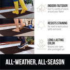 GORILLA GRIP® Ultra Absorbent Front Door Mat Outside Entrance, Traps Dirt and - Image 5
