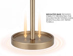 Ivilon Countertop Paper Towel Holder - Modern Sleek Ball Minimalist Design - Color Warm Gold