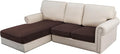 H.VERSAILTEX Velvet Stretch Sectional Couch Covers by HVERSAILTEX