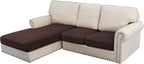 H.VERSAILTEX Velvet Stretch Sectional Couch Covers by HVERSAILTEX