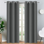 Yakamok Room Darkening Grommet Window Drapes Thermal Insulated Light Blocking by Yakamok