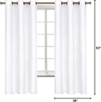 BGment Room Darkening Curtains 63 Inches Long - Image 7