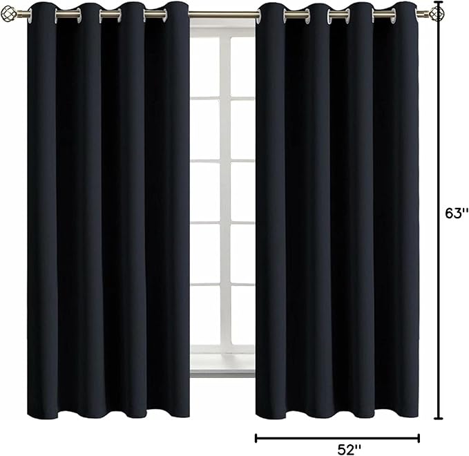 BGment Black Blackout Curtains for Bedroom - Image 9