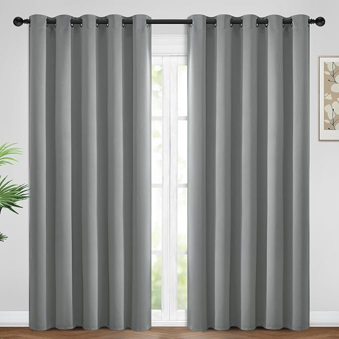 Yakamok Dove Grey Room Darking 84 Inch Length 2 Panel Sets by Yakamok
