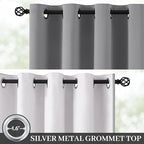 Yakamok 100% Blackout Curtain Panels 63 inches Cold and Light Blocking Drapes - Image 2