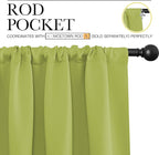 NICETOWN Green Blackout Draperies Curtains - Image 3
