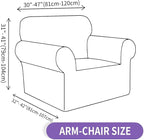 ZNSAYOTX Chair Cover with Arms, New Striped Sofa Chair Covers - Image 6