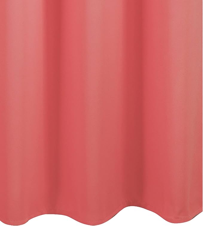LEMOMO Coral Blackout Curtains 38 x 63 Inch Length/Set of 2 Curtain - Image 8