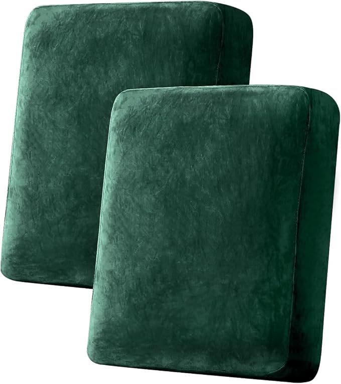 Couch Cover Stretch Velvet Sofa Cushion Cover 2-Piece by Taque
