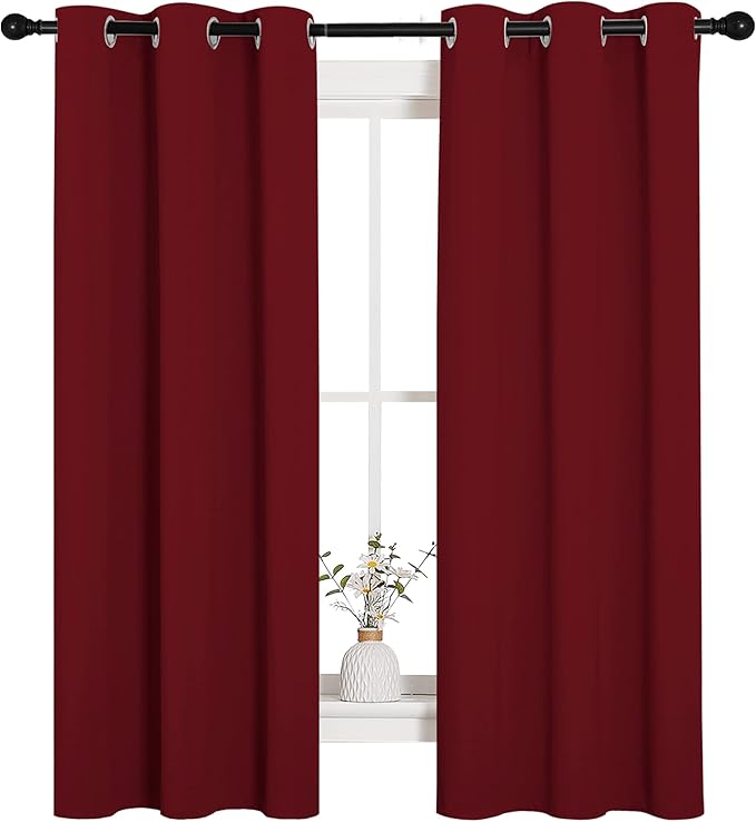 NICETOWN Christmas Window Curtains Blackout Drapes, Thermal Insulated Solid - Image 4