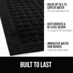 GORILLA GRIP® Ultra Absorbent Front Door Mat Outside Entrance 35x23, Traps Dirt - Image 2