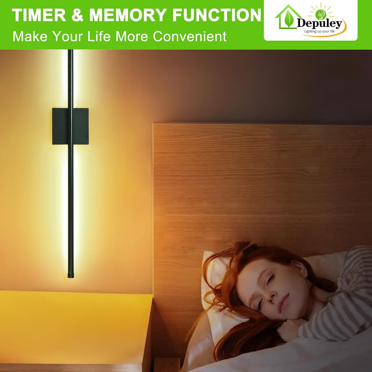 Depuley Wall Sconces Battery Operated: Set of 2 Wireless Wall Lights with Remote for Bedroom - Rechargeable 15 Colors Black Wall Lamp for Living Room Hallway Home Decor