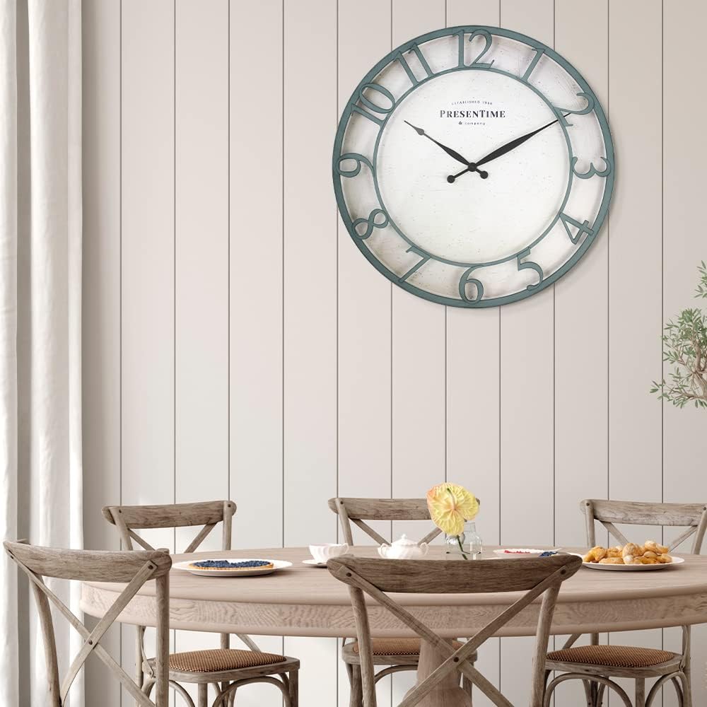 Presentime 21" Farmhouse Series Wall Clock