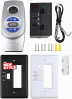 Fireplace Remote Control Kit RCST, On/Off Thermostat LCD Compatible with Ambient, Majestic, Monessen, Vermont Castings Gas Valve Fireplaces and Stoves