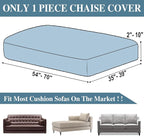 Couch Cushion Cover Chaise Lounge Cover Washable Separate Seat Chaise Couch - Image 6