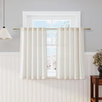 Nanspring 45 Inch Short Window Linen Curtains, by Nanspring