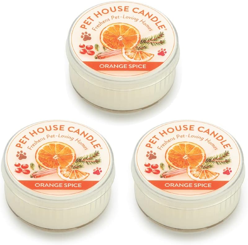 Variety Mini Candles Plant-Based Wax, 3 Pack Pet House