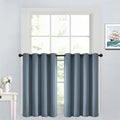 Yakamok Soild Small Window Curtains, Grommet Thermal Insulated Privacy Curtains by Yakamok