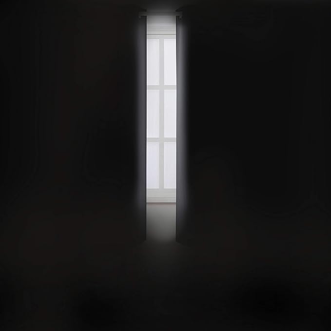 LEMOMO Frost Grey Thermal Blackout Curtains/52 x 54 Inch/Set of 2 Panels Room - Image 3