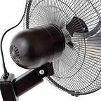ACTIVE AIR Heavy Duty Wall Mount Fan, 16", Black