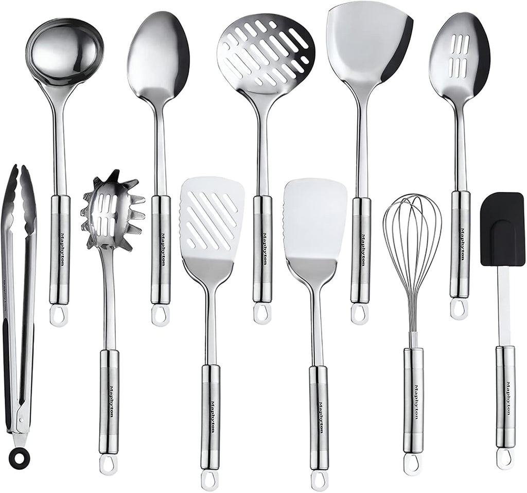 Cooking Utensils Set, 11PCS Stainless Steel Kitchen Tool Set