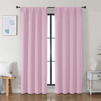 Simplebrand Ava Pink Blackout Curtains by Simplebrand