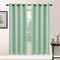 Yakamok Light Sage Green Blackout Curtains-Room Darkening Green Thermal by Yakamok