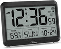 WallarGe Self-Setting Atomic Digital Wall Clock with Auto DST