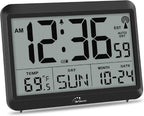 WallarGe Self-Setting Atomic Digital Wall Clock with Auto DST