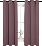 NICETOWN Bedroom Curtain Panels Blackout Draperies, 1 Pair, 34 by 63 inches - Image 2