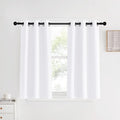 NICETOWN White Short Window Curtains 40 inch Long by NICETOWN
