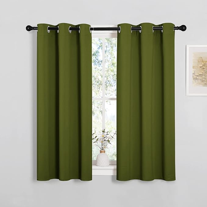 NICETOWN Christmas Bedroom Curtain Panels Blackout Draperies, Holiday Christmas - Image 2