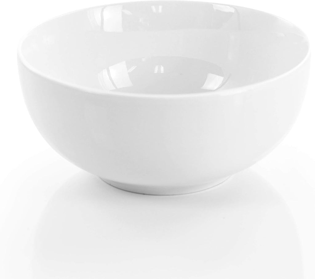Elama White Porcelain Dish Dinnerware Set, 18 Piece (Elama Glossy)