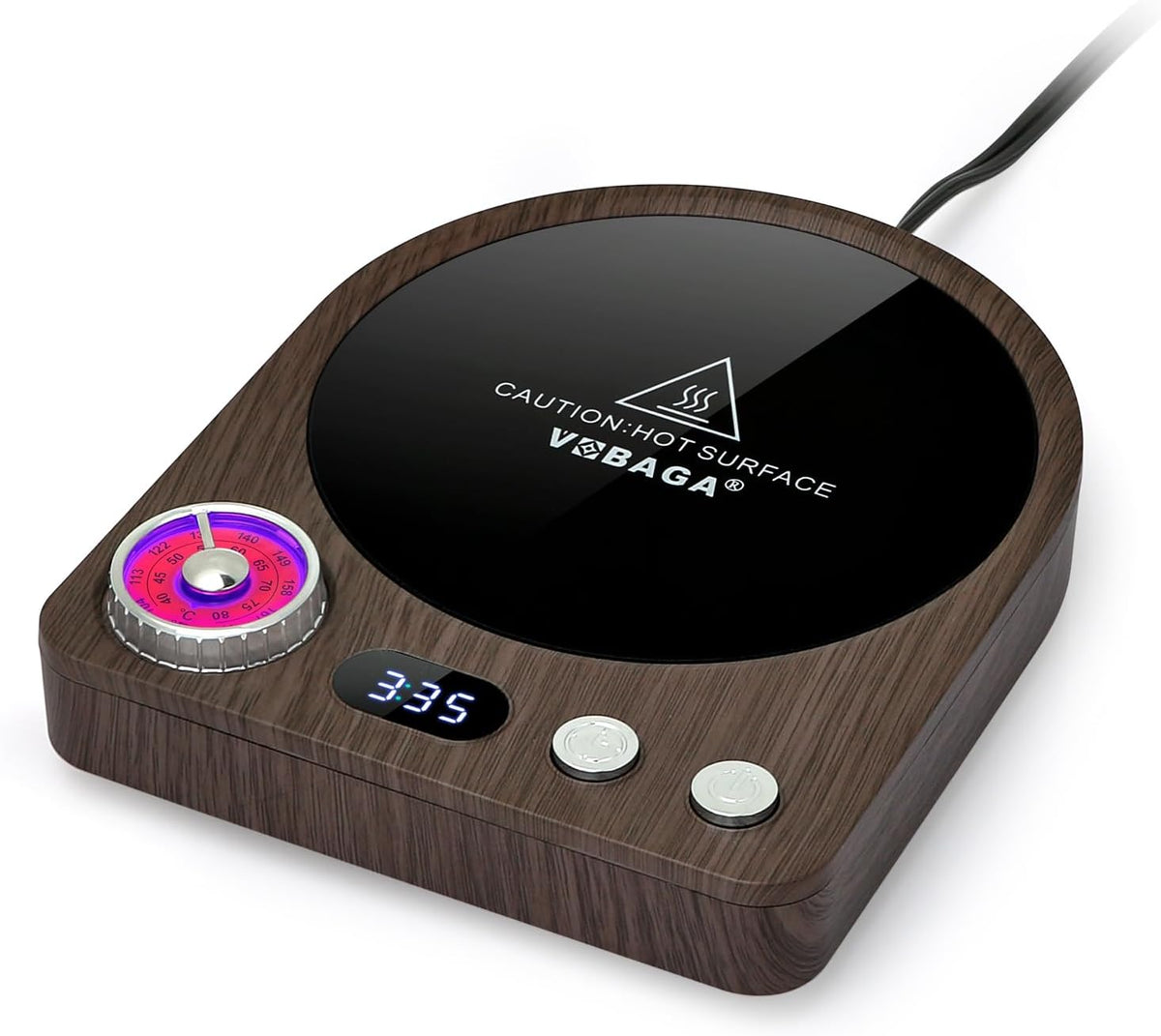 Coffee Mug Warmer, Smart Memory System, 9 Temp Settings, Customize Timer