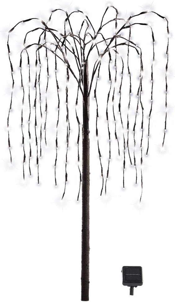 Collections Etc Solar Willow Tree, Decor