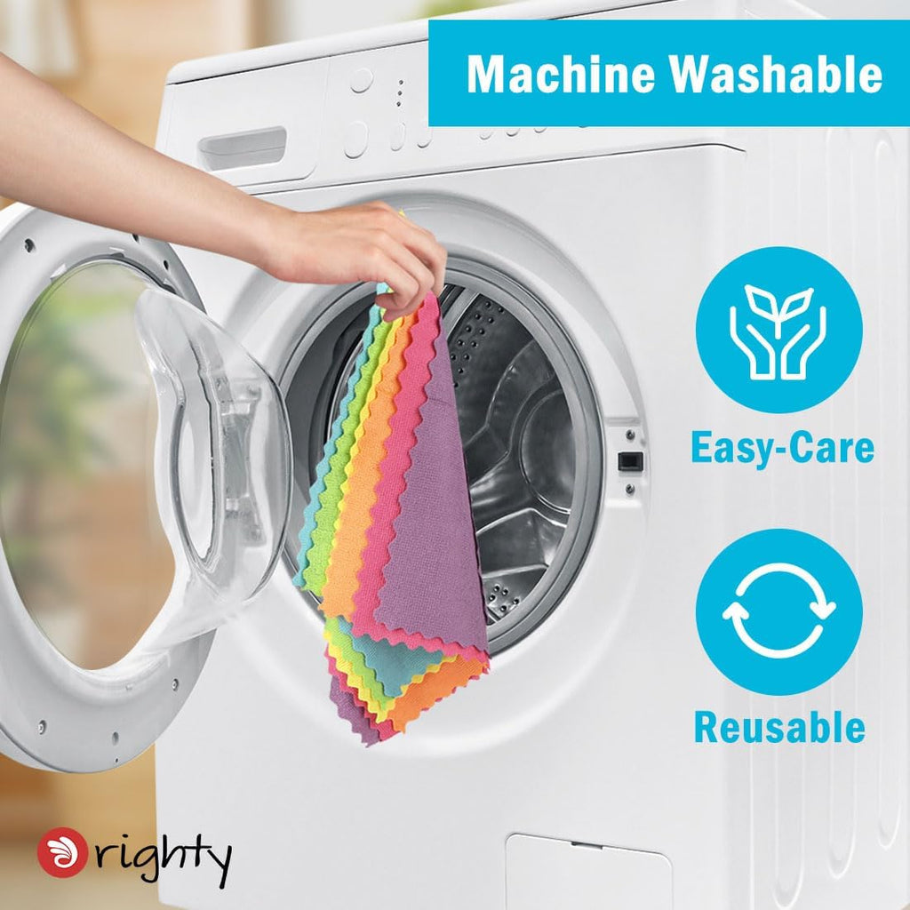 Orighty Microfiber Cleaning Cloth Bulk, 100 Pack Cleaning Rags, 12 x 11 in