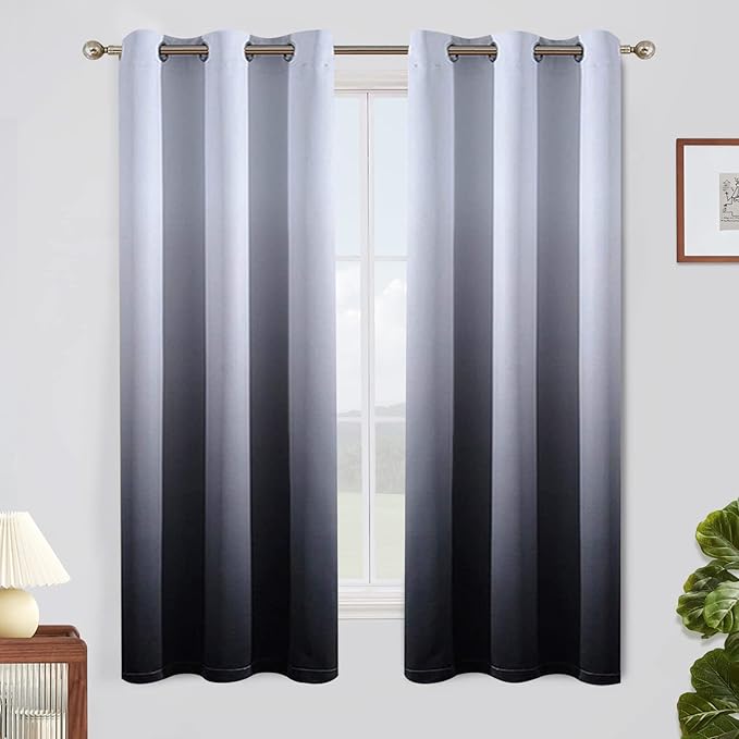 SimpleHome Ombre Curtains 42 x 63 Inch by SimpleHome