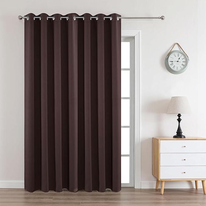 Joydeco Blackout Curtains 108 Inches Long 1 Panel, Thermal Insulated Long by JOYDECO