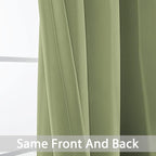 Yakamok Light Blocking Blackout Curtains Thermal Insulated Room Darkening Drapes - Image 5