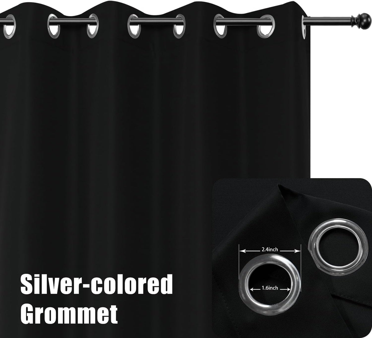 BONZER Outdoor Curtains for Patio Water Resistant