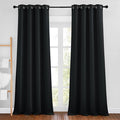 NICETOWN Black Out Curtains 102 inches Long, Grommet Thermal Insulated Solid by NICETOWN
