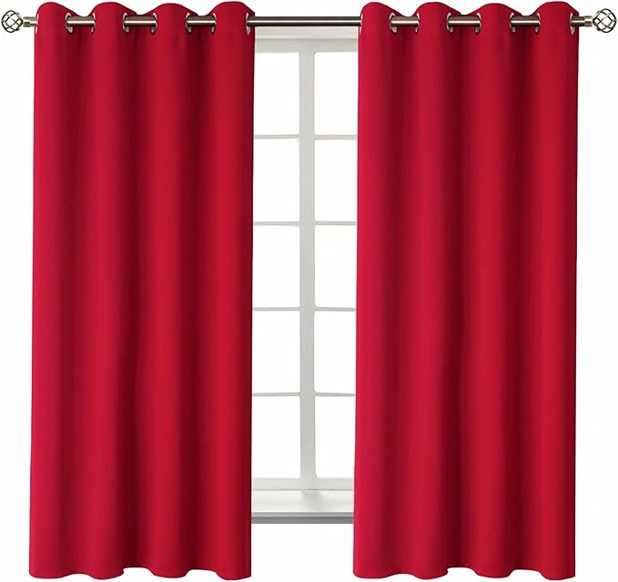 BGment Room Darkening Curtains 63 Inches Long by BGment