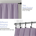 Simplebrand Ava Lilac Blackout Curtains - Image 4