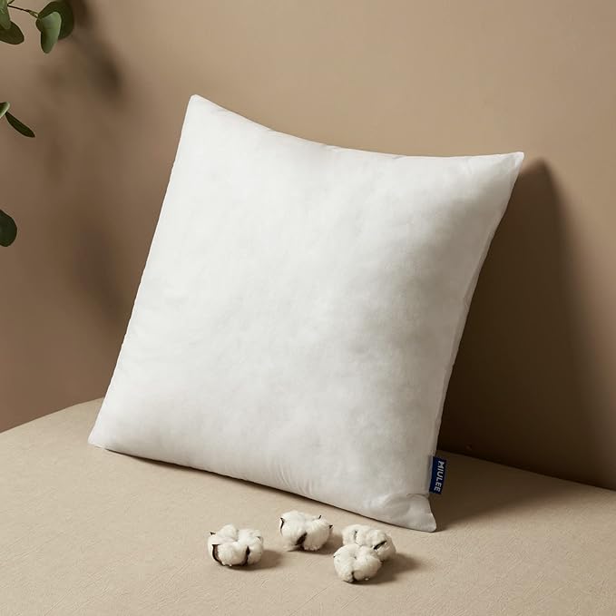 MIULEE Pillow Insert 15x15 Inch, Decorative Square Throw Pillow Inserts by MIULEE