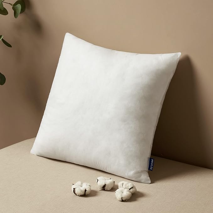 MIULEE Pillow Insert 18x18 Inch, Decorative Square Throw Pillow Inserts by MIULEE